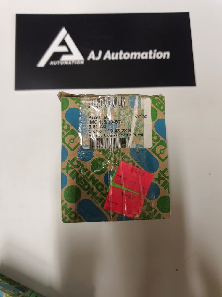 ZŁĄCZE WTYKOWE DO PCB, ZIELONY, 10 PINÓW, 1 RZĄD, STYK MĘSKI IMC 1,5/10-ST-3,81 AU