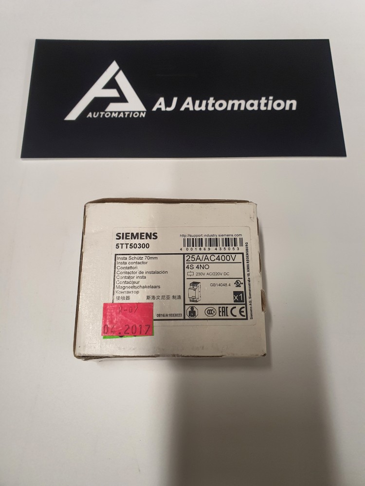 STYCZNIK INSTA, 4KW/400V, CEWKA 230V 50/60HZ / 220VDC, 4NO